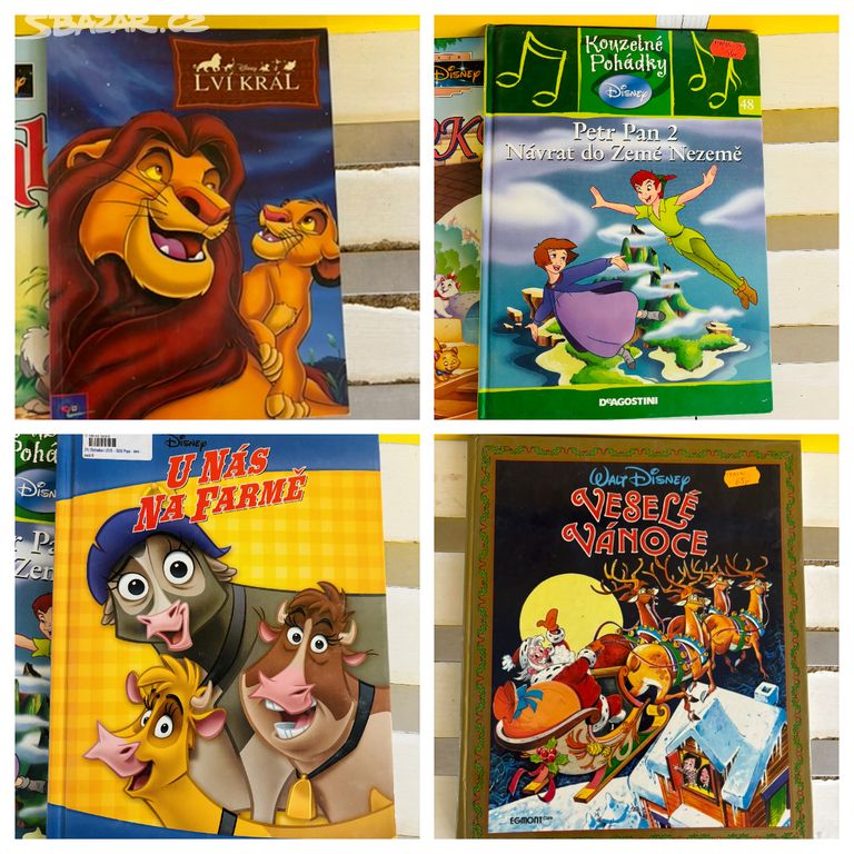 Dětská knížka - pohádky z produkce Walt Disney