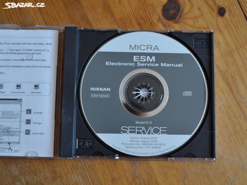 originální servisní manuál NISSAN MICRA K12