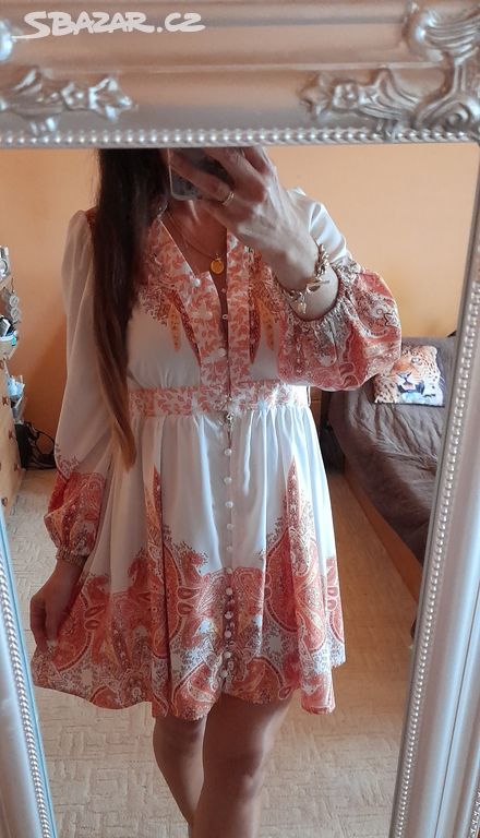 Shein paisley halenkové letní šaty