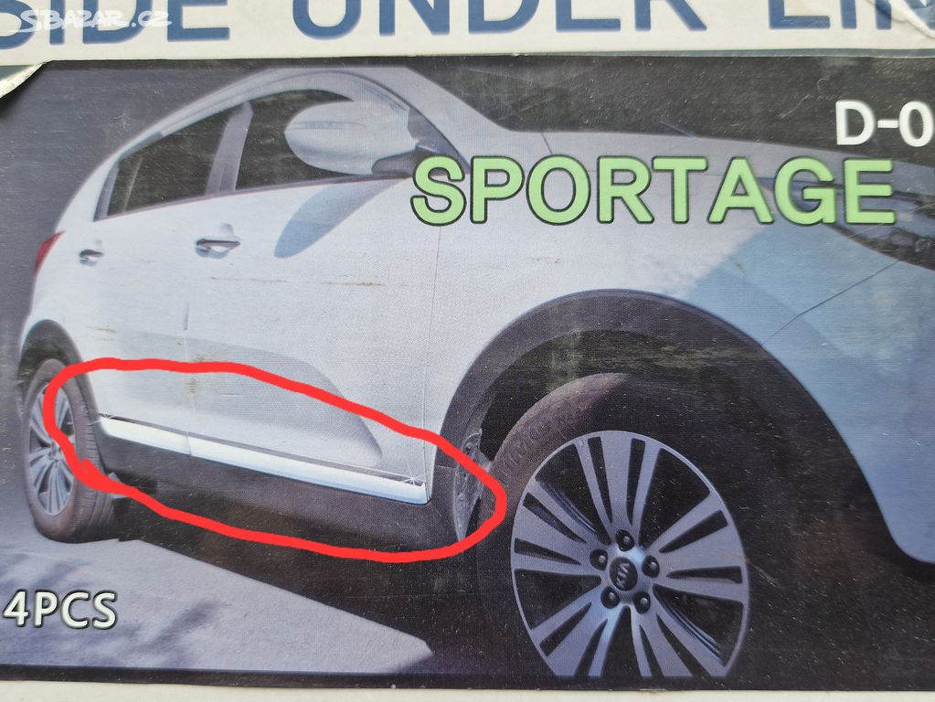 Kia Sportage III lišty dveří