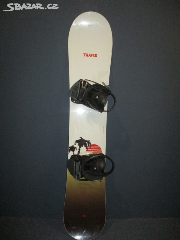 Snowboard TRANS FE 150cm + vázání, VÝBORNÝ STAV