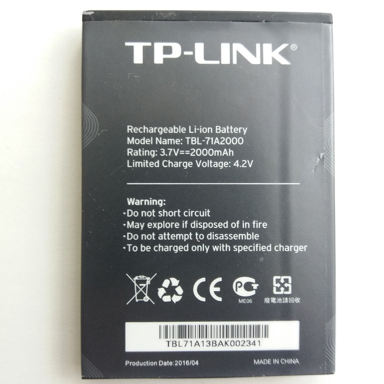 TP-Link TBL-71A2000 baterie / aku pro WIFI router