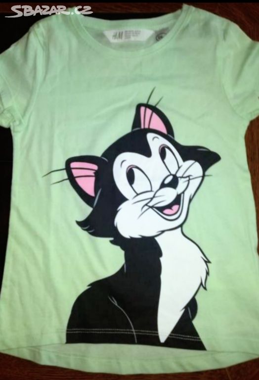 Nové tričko Aristocats Disney H&M Figaro 110 116