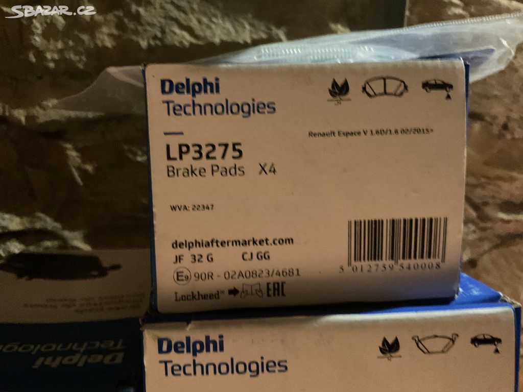 Brzdové destičky DELPHI LP3275