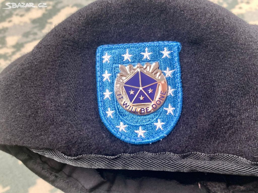 US Army baret originál, vel. 57cm, 5TH ARMY CORPS