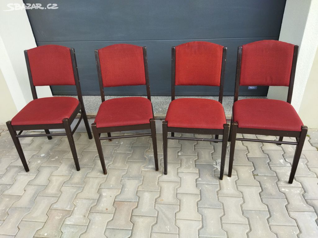 4ks čalouněných židli Ton