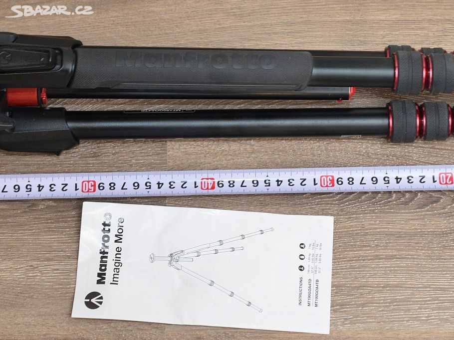 Stativ: Manfrotto MT190GO *9cm-152cm*nosnost 7Kg