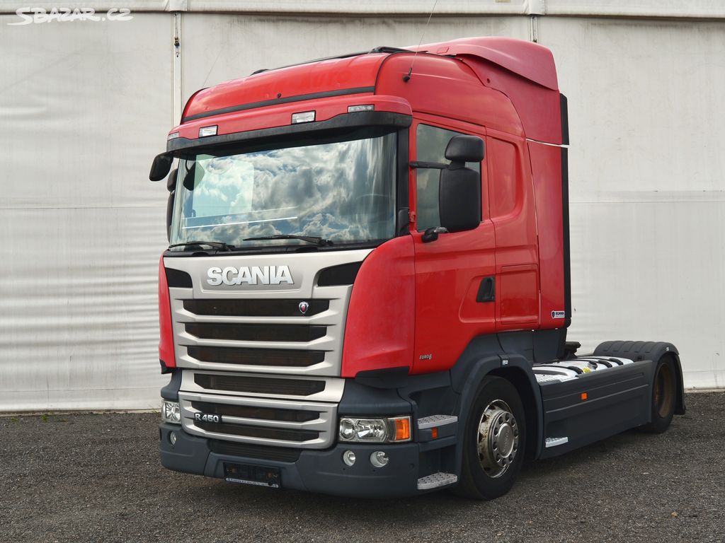 SCANIA R 450 E6, retarder, lowdeck - tahač