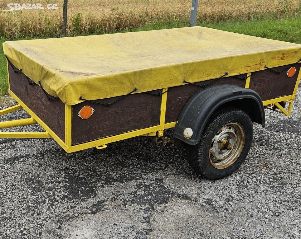 Přívěs za auto po repasi a STK lož: 212 x 117,5 cm