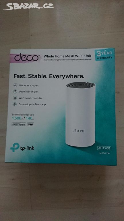 TP LINK DECO 4 MESH WIFI - NOVˇÝ - NEPOUŽITÝ