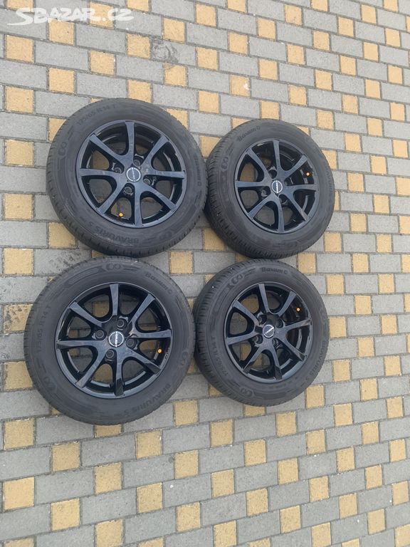 BORBET LV4 black + letní pneu Bravuris 175/65 R14