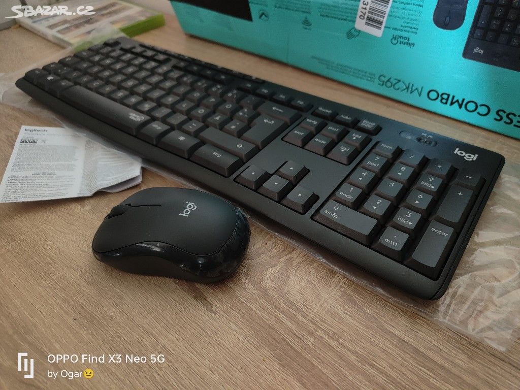 NOVÝ Set Logitech klávesnice + myš bezdrátová