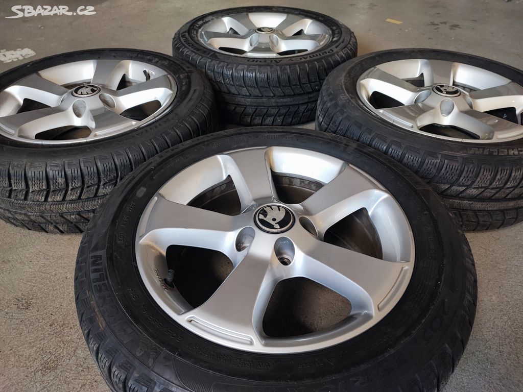 Zimní alu kola Škoda VW 16 ET42 6,5J 5x112 R16 R