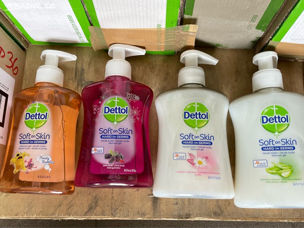 Dettol mýdlo s pumpičkou 4 kusy