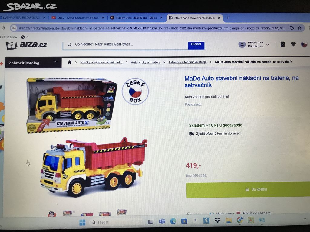 Dětská hračka MaDe Auto nákladní na baterie