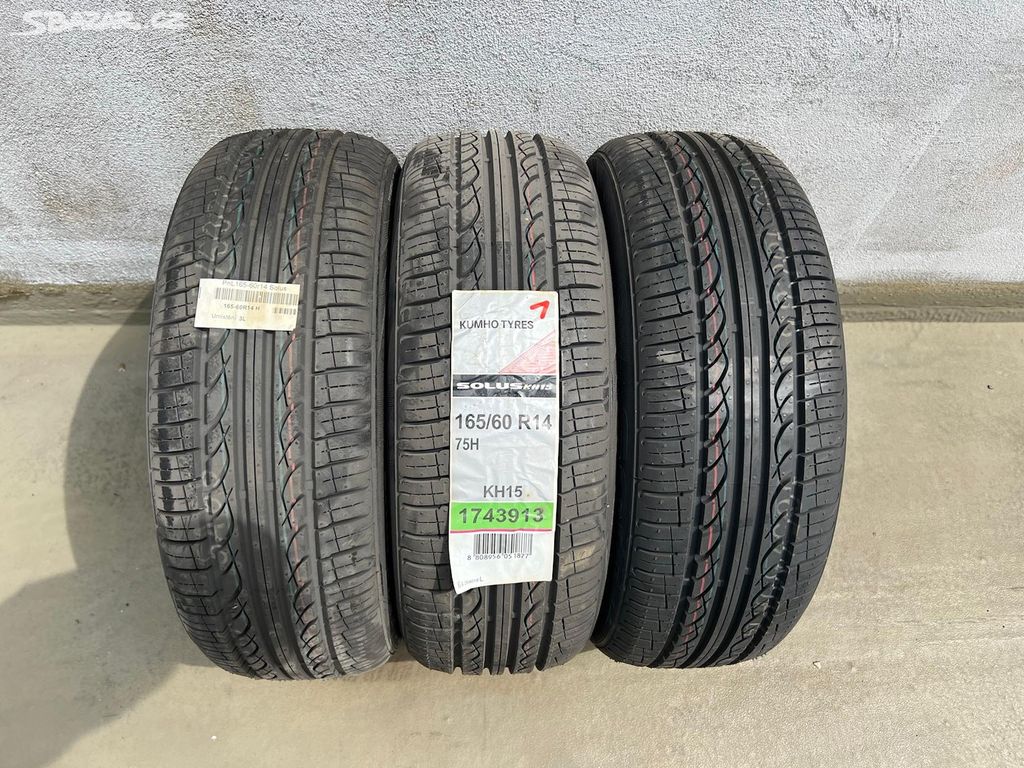 165/60/14 75H KUMHO SOLUS KH15 nejeté pneu