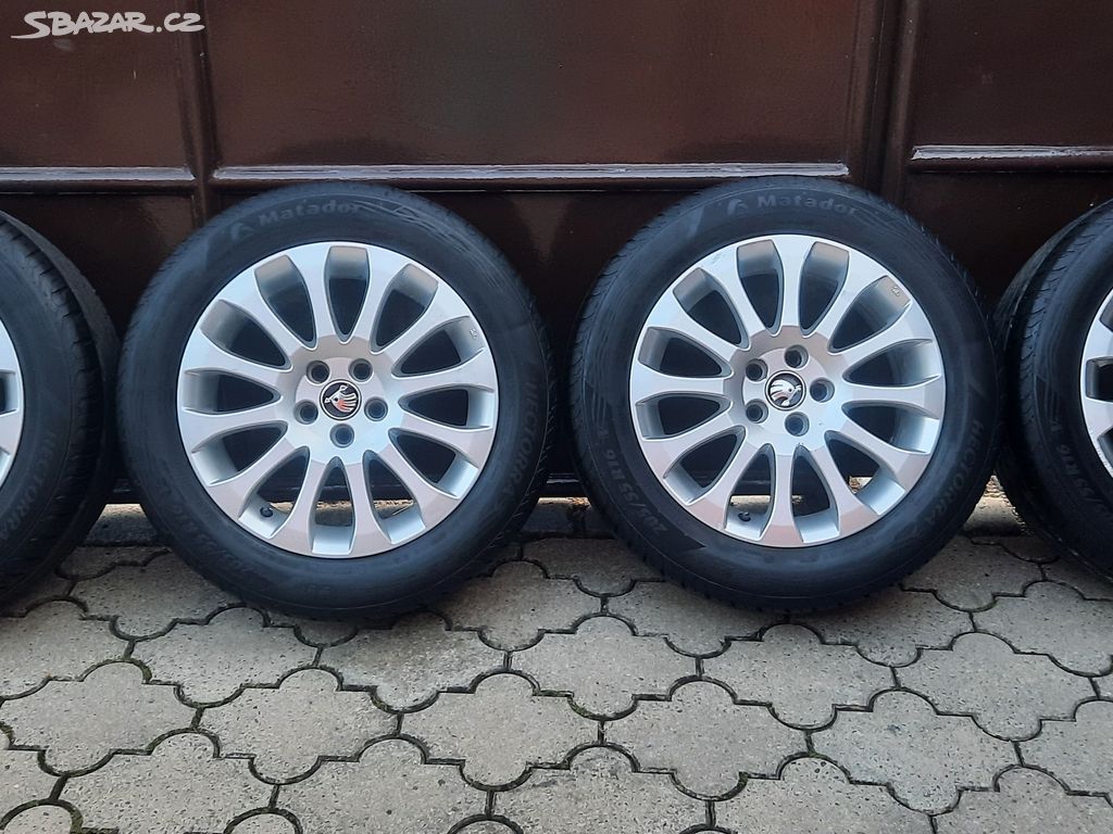 Originál alu ŠKODA Fabia 2 5x100 205/55 R16 - 6mm