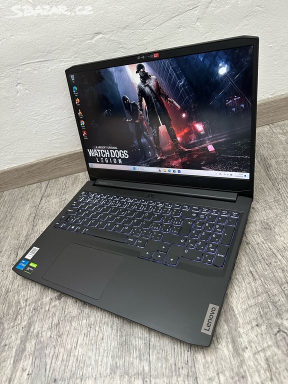 v ZÁRUCE- HERNÍ NOTEBOOK LENOVO - i5 11.gen,GTX