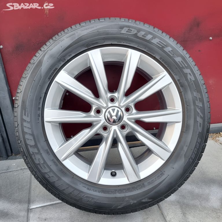 17"HEZKÁ LETNÍ OBUTÁ KOLA 5x112 ORIGINÁL VW TIGUAN