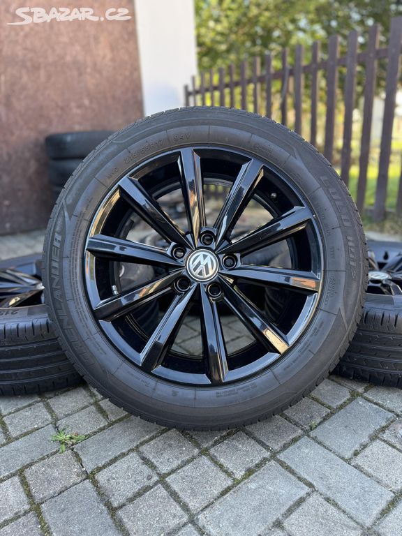 ORIGINÁL Alu Volkswagen London R17, 5x112-TOP STAV