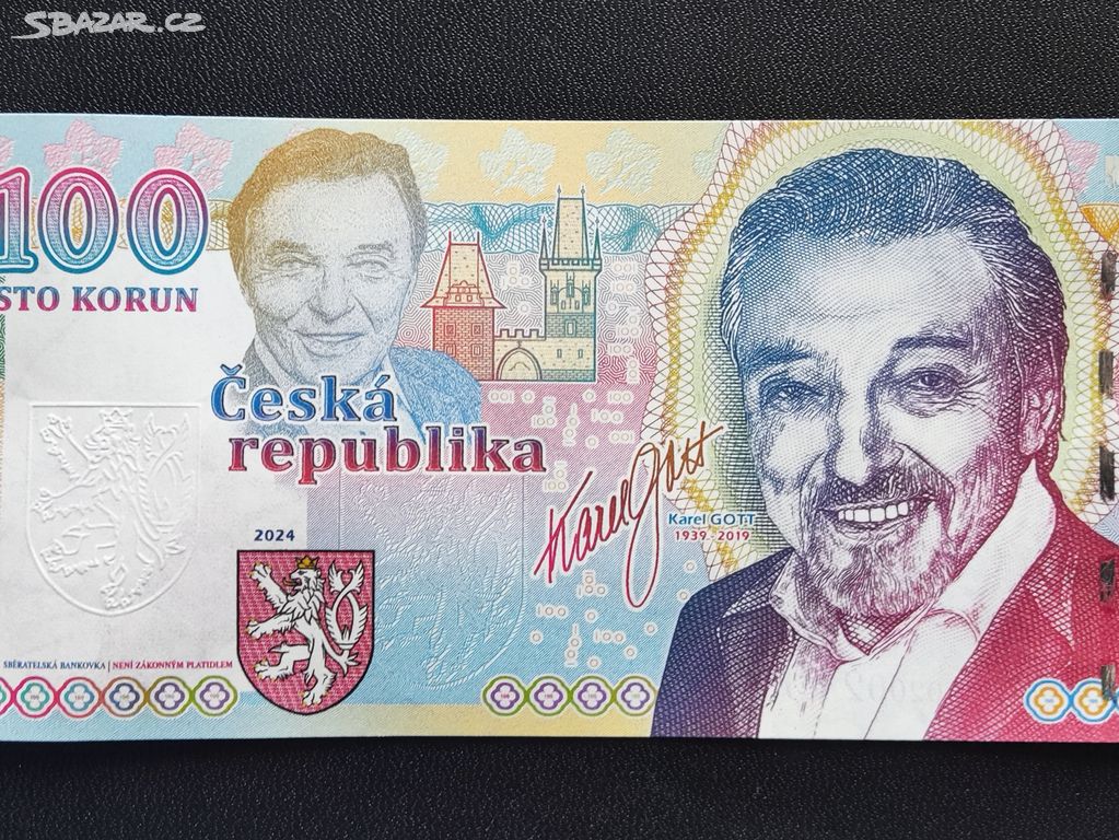 100 korun, Karel Gott, sériové číslo 00156