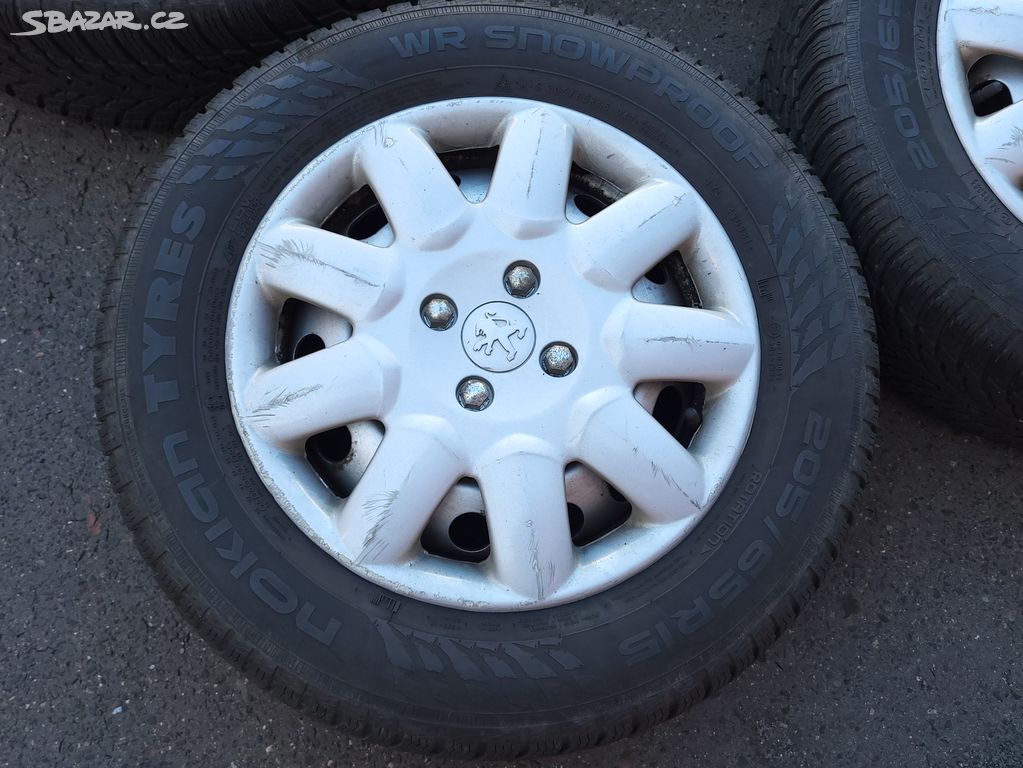 Pěkná zimní kola 15" 4x108 Peugeot Teepee Berlingo