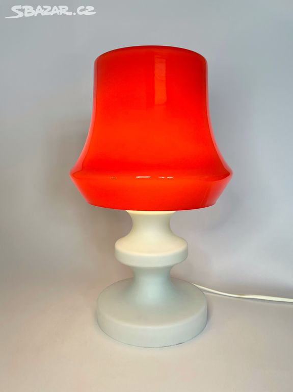 Retro skleněná lampa, design Štěpán Tabery