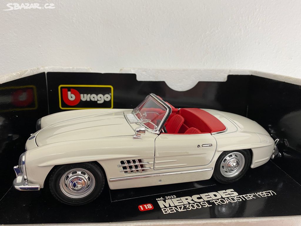 Mercedes Benz 300 SL Roadster, Bburago, 1:18