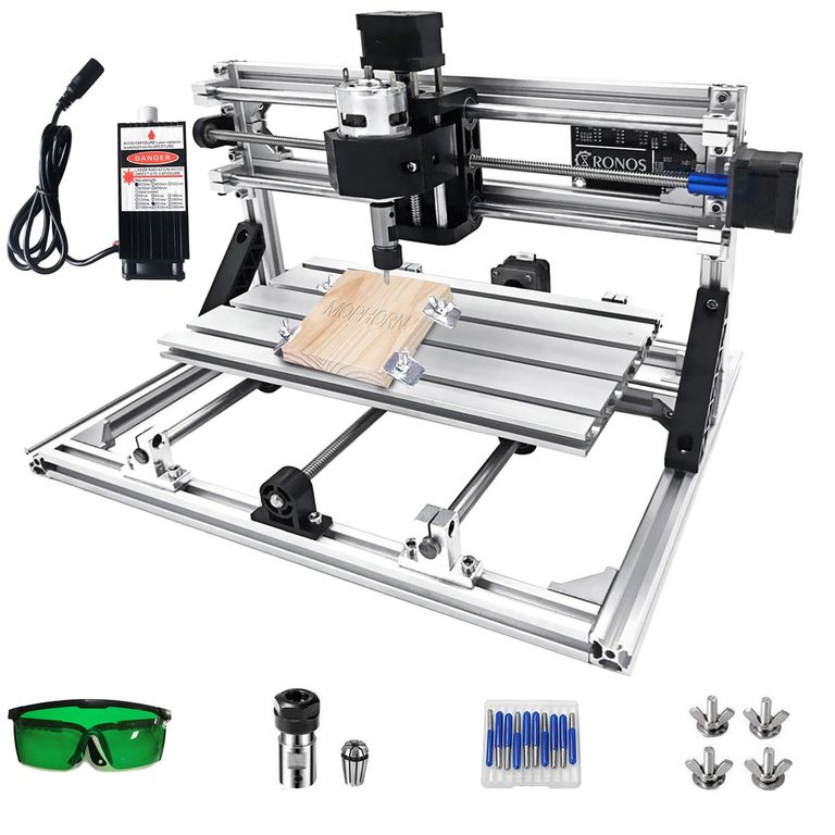 Laserový a CNC gravírovací stroj 300x180 mm, 500mW