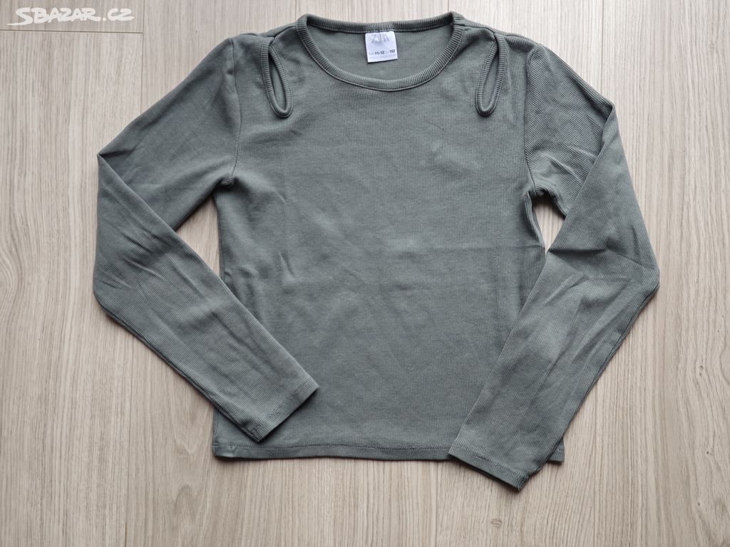 Dívčí žebrované tričko top Zara vel. 152 TOP