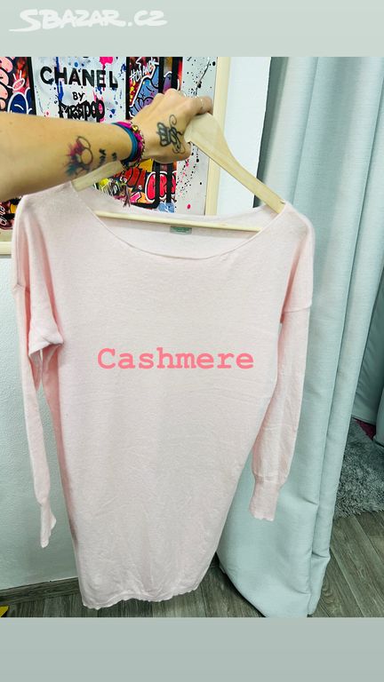 Cashmere svetr/saty Benetton