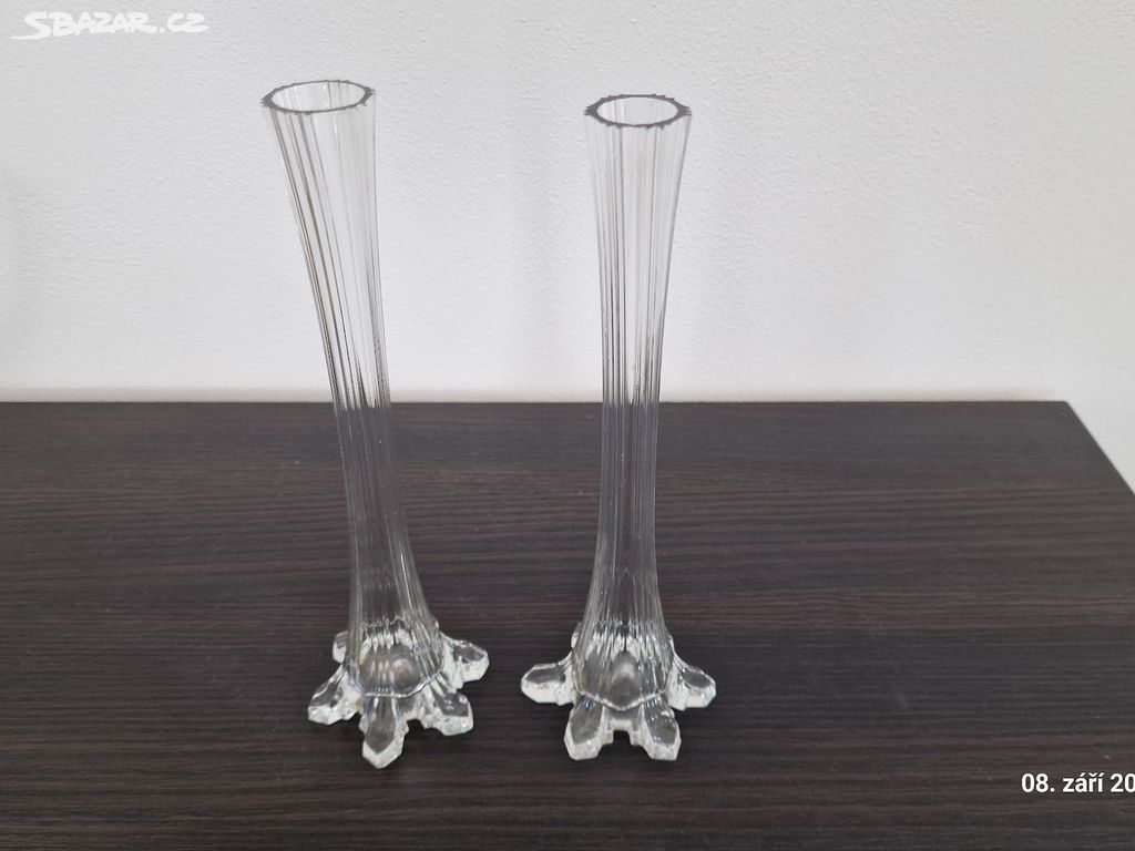 2x retro vázičky - cca 20 cm