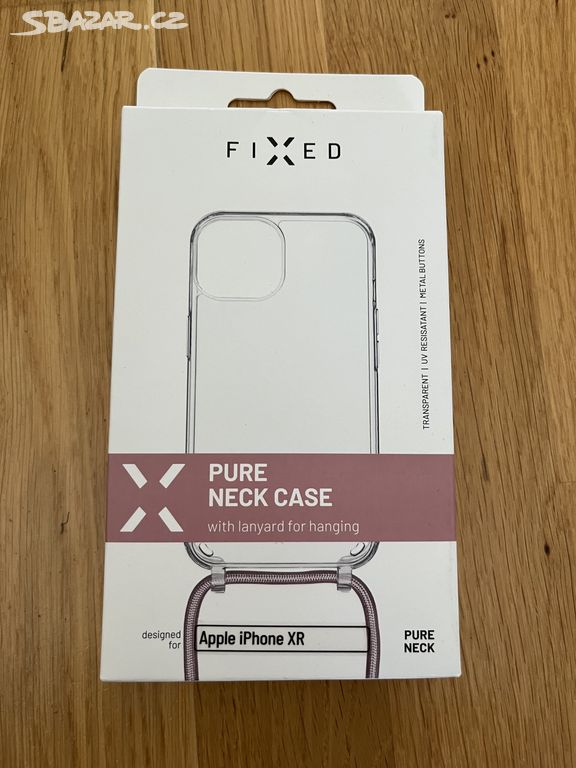 FIXED Pure Neck s růžovou snurkou Apple iPhone XR