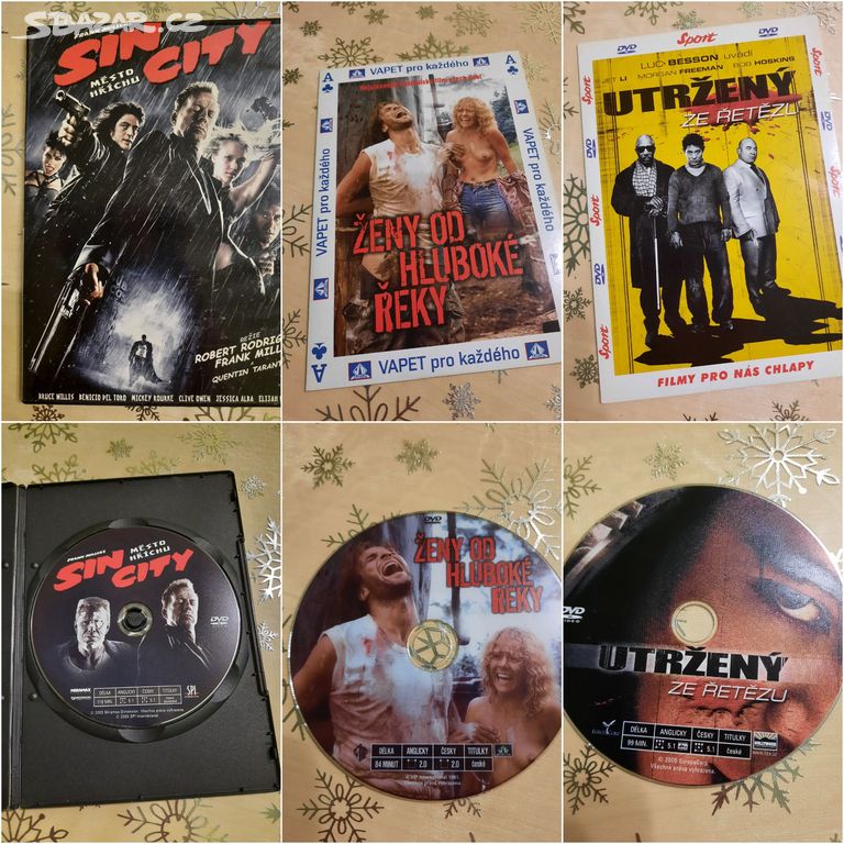 Sin City , Utržený , Ženy , 3x DVD film