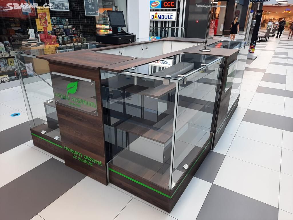 Prodejní kiosek do obchodního centra 2x3m