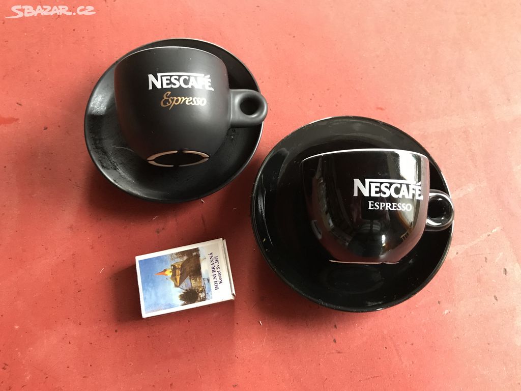 keramické hrnky Nescafe -sada matný a lesklý NOVÉ