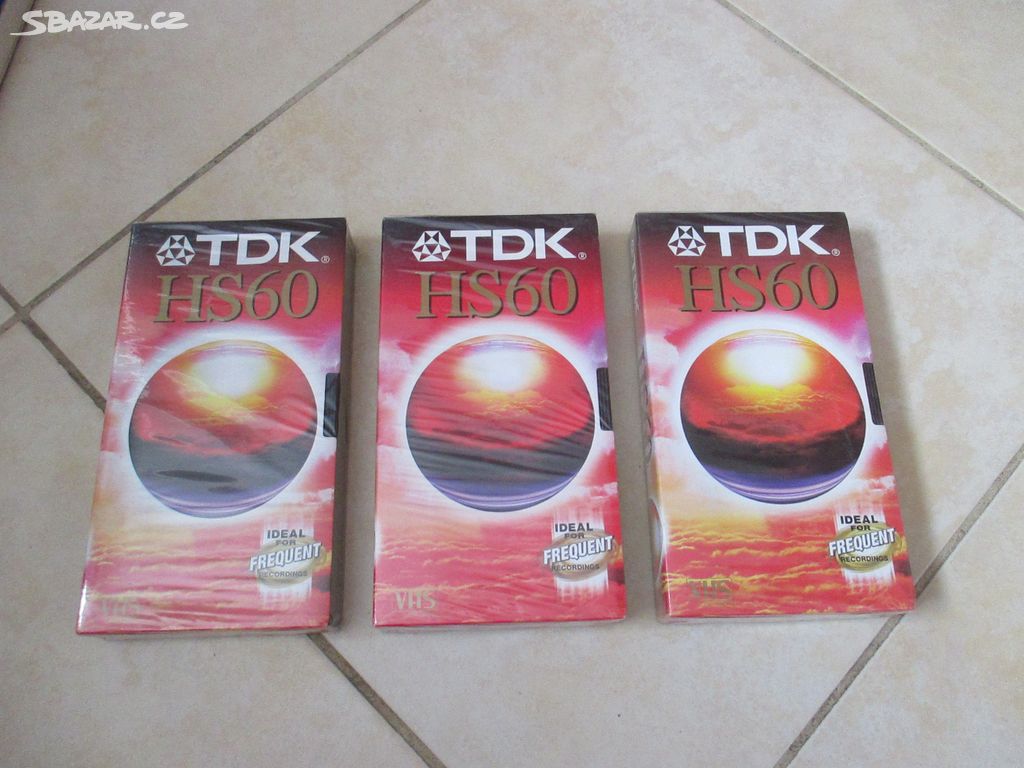 Nabízím nerozbalené VHS kazety TDK