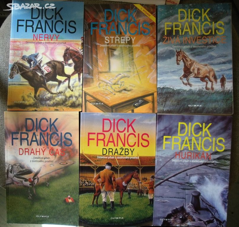 6x Dick Francis, detektivky zdostihového prostředí