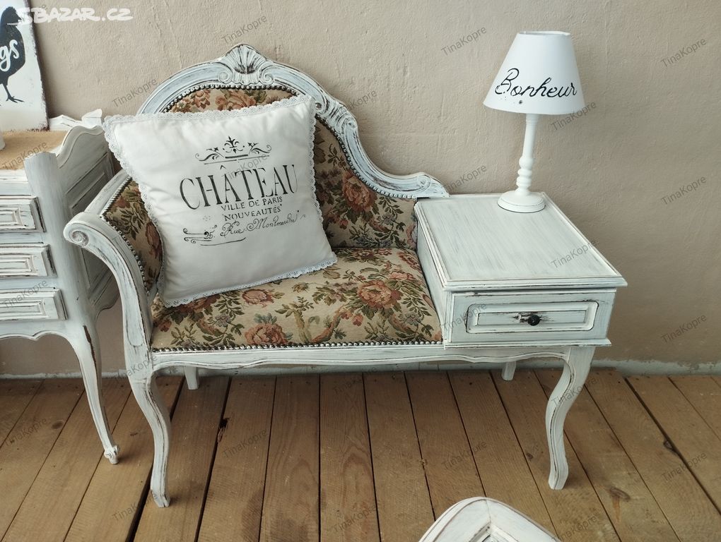 Sofa,lavice,lavička,shabby,vintage,Provence style