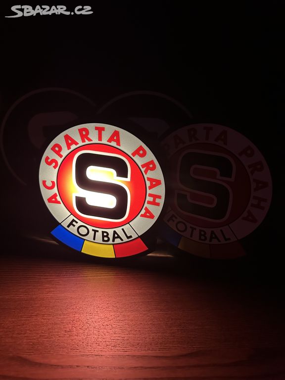 Stolní lampa, light box AC Sparta Praha - LOGO LED