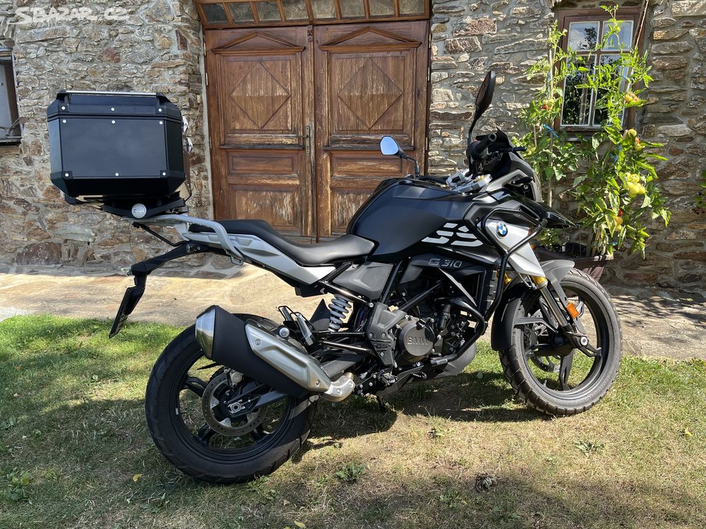 BMW G310GS, 2023, kufr, rám, 1. Majitel