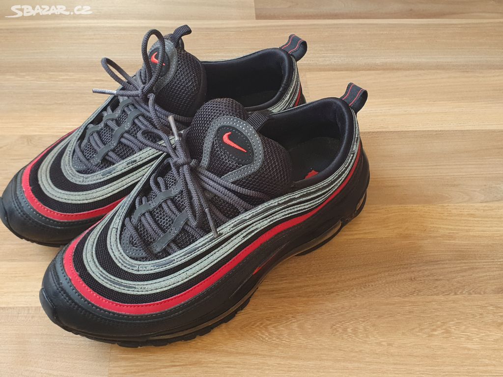 NIKE AIR MAX 97 BLACK / RED č.42