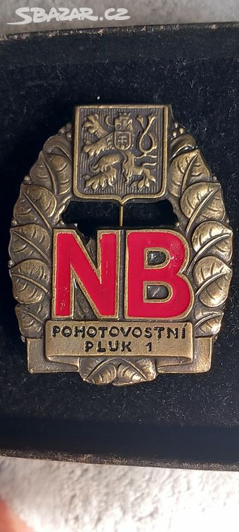 Velký kapsový odznak Pohotovostní Pluk VB 1 Bronz