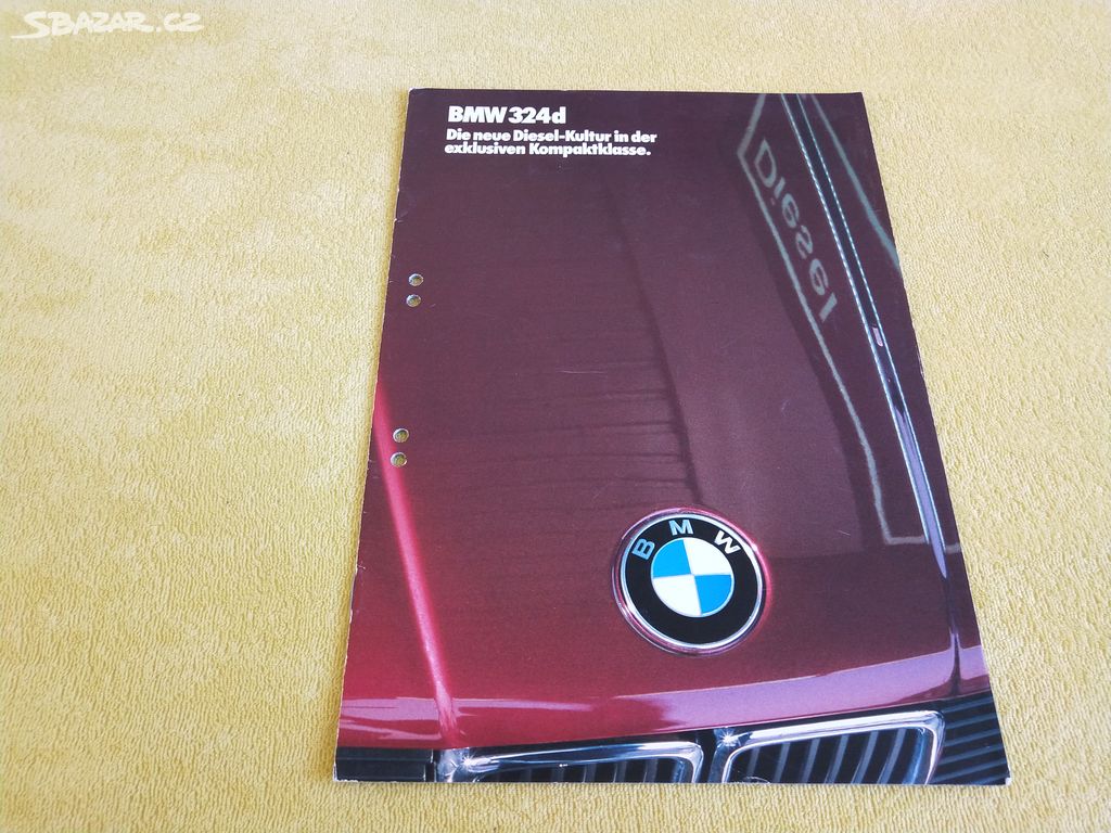 Prospekt BMW 324d E30 (1986), 28 stran, německy