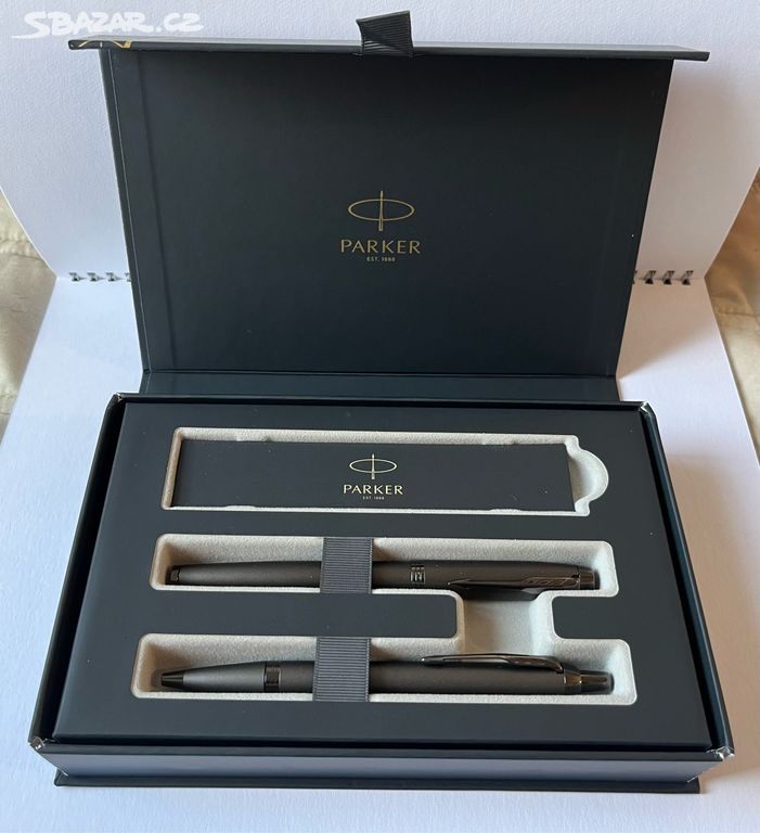 Parker Monochrome Titanium duo box NOVÉ