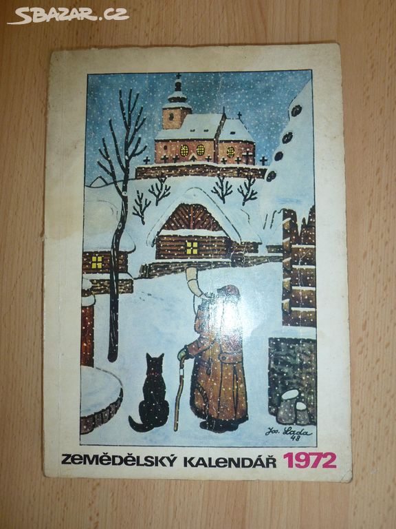 Kniha - Zemědělský kalendář 1972