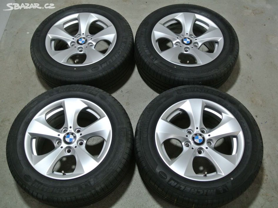 zánovní originál ALU BMW 16" 5x120 ET31 pneu 205