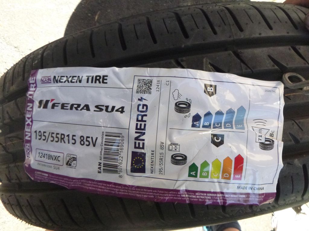 1x 195/55 r15 letní pneu Nexen nfera (DOT 1723)