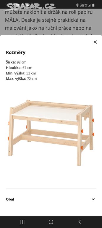 Detsky stul Ikea Flisat