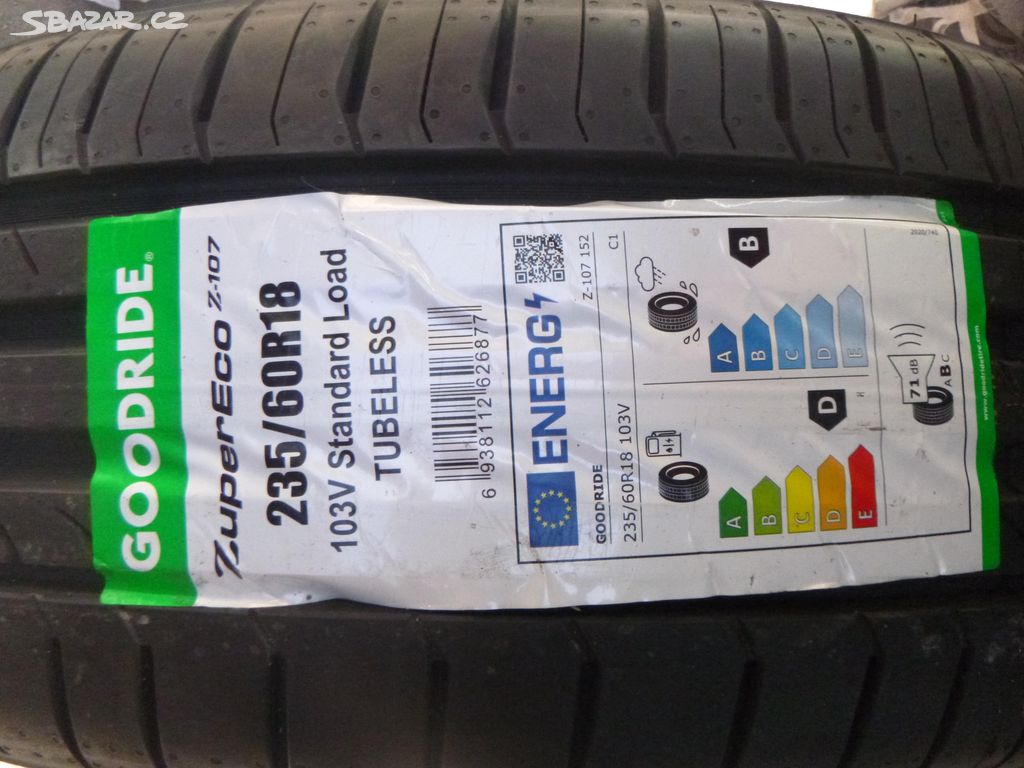 1x 235/60 r18 letní pneu goodride (DOT 1822)